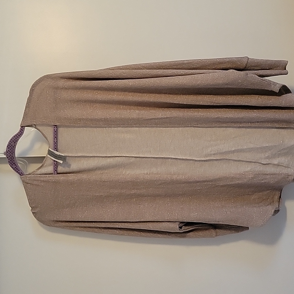 NWOT Honeyme sparkly gold cocoon cardigan size XL